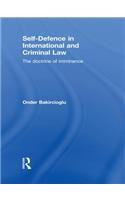 Self-Defence in International and Criminal Law