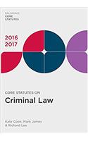 Core Statutes on Criminal Law 2016-17