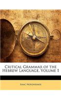 Critical Grammar of the Hebrew Language, Volume 1