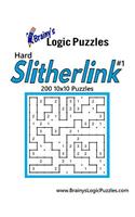 Brainy's Logic Puzzles Hard Slitherlink #1 200 10x10 Puzzles