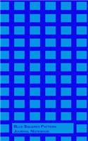 Blue Squares Pattern Journal Notebook