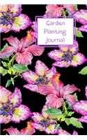 Garden Planting Journal: weekly jobs planner. Planting and transplanting log. Pretty floral design cover perfect for gardeners