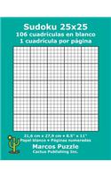 Sudoku 25x25 - 106 cuadrículas en blanco