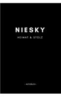 Niesky: Notizbuch, Notizblook, Notizheft, Notizen, Block, Planer - DIN A5, 120 Seiten - Liniert, Linien, Lined - Deine Stadt, Dorf, Region und Heimat