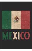 Mexico: Mexico Notebook Blank Dot Grid Mexican Latino Journal dotted with dots 6x9 120 Pages Checklist Record Book Take Notes Gift Planner Paper Men Women K