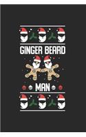 Christmas Ginger Beardman Notebook: Notebook / 6x9 Zoll / 120 ruled Pages