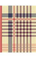 Dot Grid Notebook - Tartan: 8.5"x 11" BuJo 150 page DIY dot grid Notebook for bullet style journals(Dot Grid Bullet Journal - Bujo for Beginners)