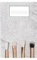 Brushes Blank Paper Book - Neat And Arranged: Blank Paper Book