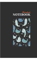 Narwhal Notebook: Journal of Memories (6 X 9) Lined and Dated Dot Grid Journaling Notebooks