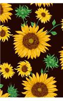 Sunflower Notebook: Dot Grid Journal, Softcover (6x9 Inches) with 120 Pages