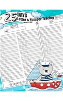 25 Days Letter & Number Tracing
