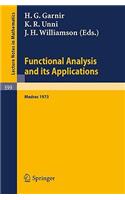 Functional Analysis and Its Applications: International Conference, Madras, 1973