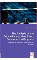 The Analysis of the Critical Factors that Affect Consumers' Willingness
