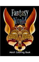 Fantasy World Adult Coloring Book