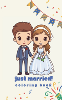 Just Married Coloring Book