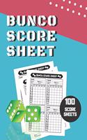 Bunco Score Sheet: V.2 100 Bunco Score Pad for Dice game / Bunco Scorekeeping / Score Keeping Book Large size