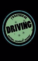 I'd Rather Be Driving Anytime Anywhere Anyway