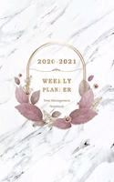 2020-2021 Weekly Planner: Elegante Marble - 2 Year Planner Organizer - Two Year Planner - 2020-2021 Pocket Planner - Personalized Planner - Time Management