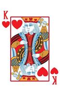 King of Hearts Lined Notebook
