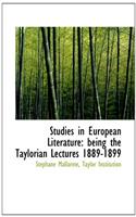 Studies in European Literature