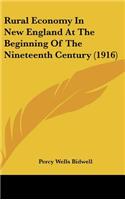 Rural Economy In New England At The Beginning Of The Nineteenth Century (1916)