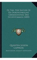 De Tael Der Natuer Of De Oorspronkelyke Gebaerdentael Der Doofstommen (1858)