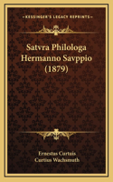Satvra Philologa Hermanno Savppio (1879)
