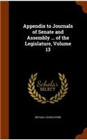 Appendix to Journals of Senate and Assembly ... of the Legislature, Volume 13: (English)