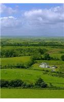 Green Fields of Ireland Journal: 150 page lined notebook/diary