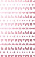 Cute Rose Gold Hearts and Diamonds Notebook