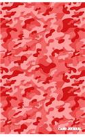 Camo Journal: Blood Red Camouflage, 108 Pages