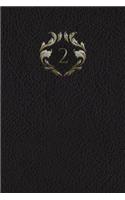 Monogram "2" Meeting Notebook: (28 Monogram Black 150 Meeting)