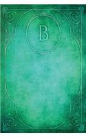Monogram "b" Notebook: Blank Diary Journal Log(2 Monogram Elegance 150 Lined)