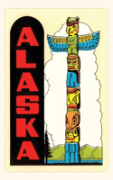 Vintage Journal Alaska, Totem Pole: (Pocket Sized - Found Image Press Journals)