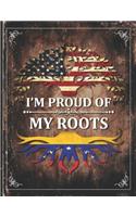 Im Proud of My Roots: Vintage Venezuela and American Flag Personalized Gift for Coworker Friend Undated Planner Daily Weekly Monthly Calendar Organizer Journal