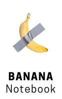Banana contemporary art notbook - 6x9 - Banana Funny Humor banana lover- lined - ruled paper - notebook - notes