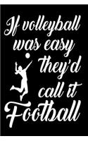 If Volleyball Was Easy They'd Call It Football