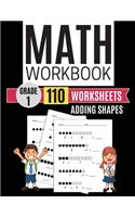 Math Workbook Grade 1 Worksheets Adding Shapes