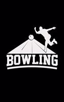 Bowling: 6x9 Bowling - lined - ruled paper - notebook - notes