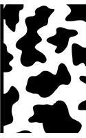 Cow Skin Pattern Notebook: Cow Print Design Small Lined Notebook for Boys, Girls, Kids, Men, Women 120 Pages 6" x 9"