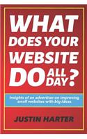 What Does Your Website Do All Day?: Insights of an Advertiser on Improving Small Websites with Big Ideas