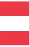 Austria Flag Notebook - Austrian Flag Book - Austria Travel Journal