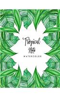 Tropical Note watercolor