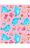 Pink Narwhal Sketchbook