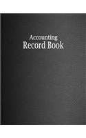 Accounting Record Book: 100 Pages, 2 Column Ledger