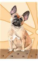 Journal Notebook For Dog Lovers, French Bulldog Sitting Pretty 10