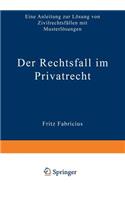 Der Rechtsfall Im Privatrecht: Eine Anleitung Zur Lösung Von Zivilrechtsfällen Mit Musterlösungen