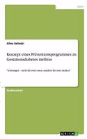 Konzept eines Präventionsprogrammes zu Gestationsdiabetes mellitus