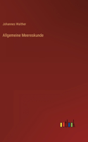 Allgemeine Meereskunde