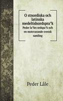 Östnordiska och latinska medeltidsordspråk